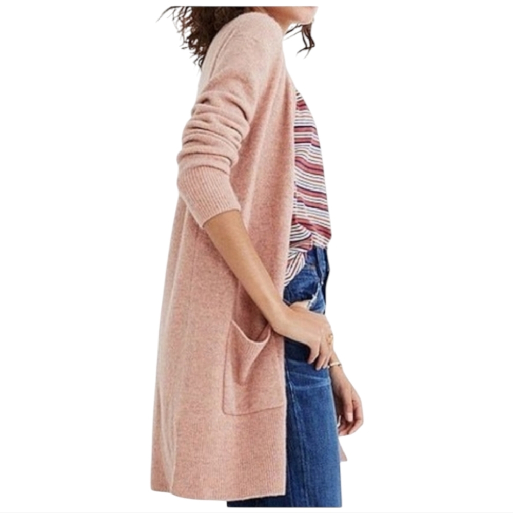 Madewell Kent Cardigan Sweater Heather Petal - Picture 4 of 8